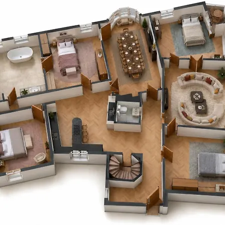 Apartamento Huge Royal Luxury With Private Balcony