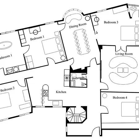 Huge Royal Luxury With Private Balcony Daire *